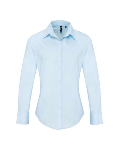 PRE-PR307-Chemise à manches longues en popeline Supreme Femme